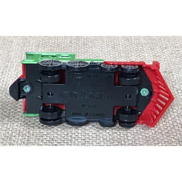 Vintage Majorette Green Red Diecast Locomotive Train Toy Made In France - Picture 6 of 7